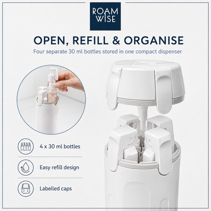 4 in 1 Travel Bottles Dispenser