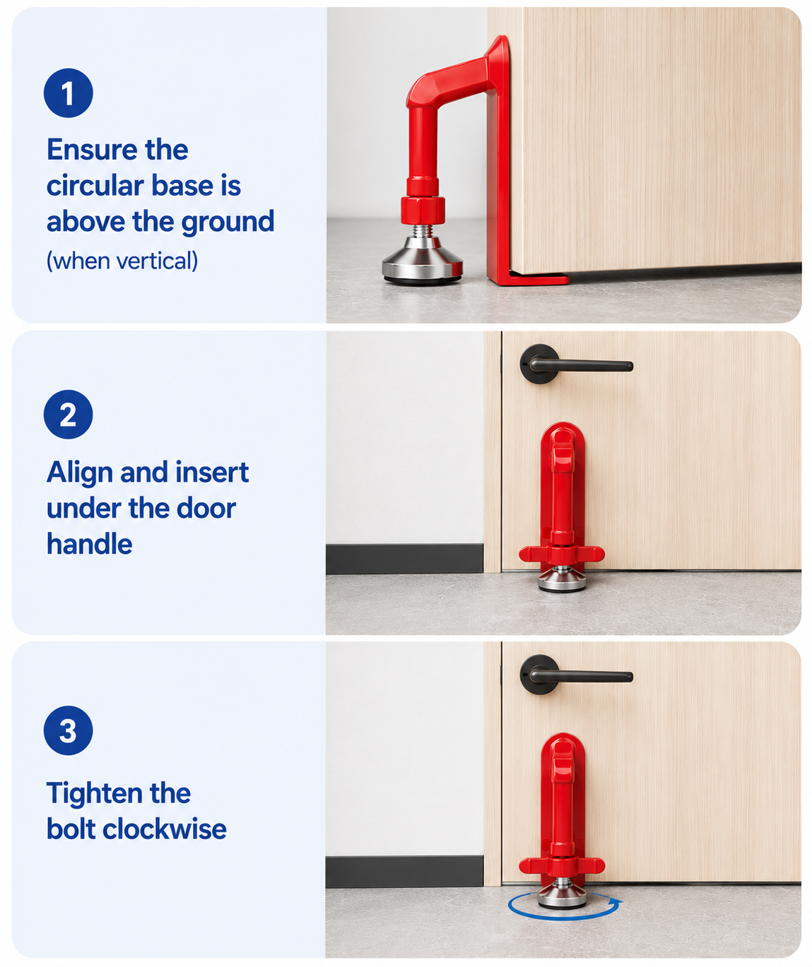 Portable Door Stopper for Travel Security