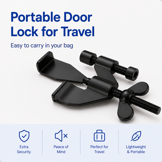 Portable Door Lock for Travel Security