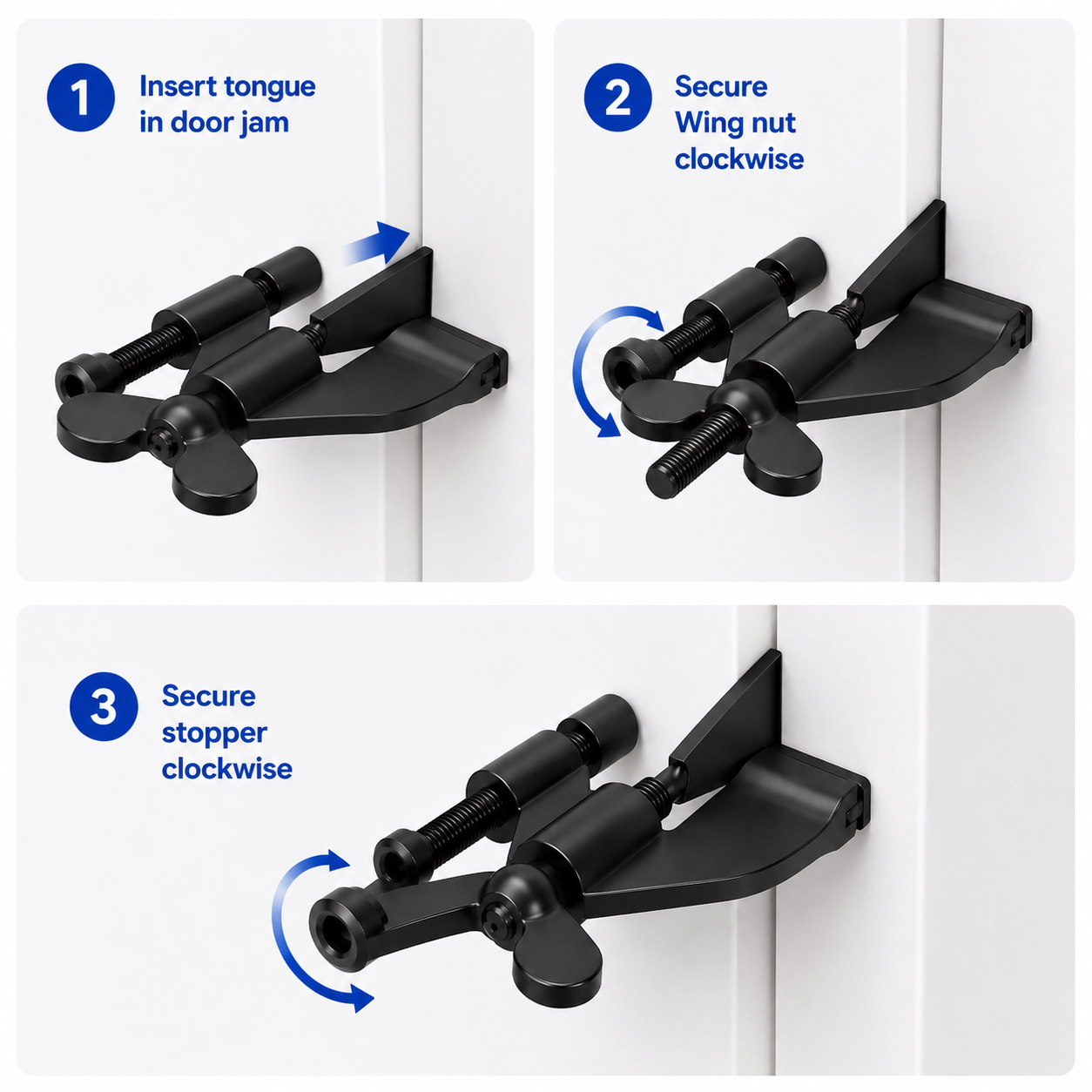 Portable Door Lock for Travel Security