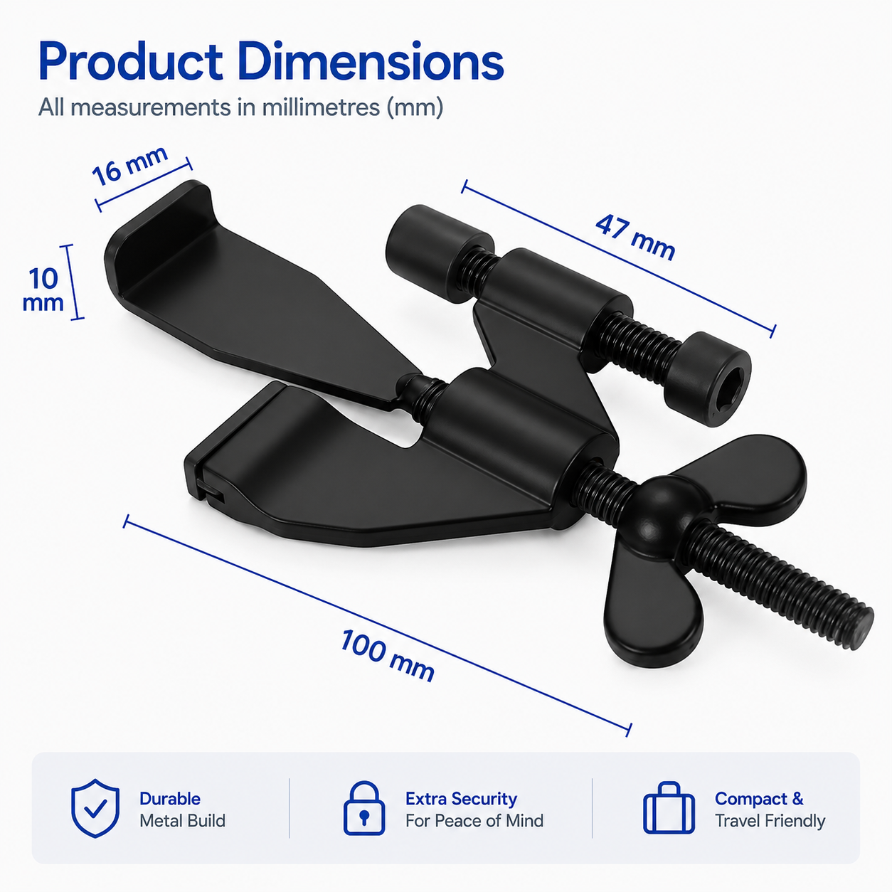 Portable Door Lock for Travel Security