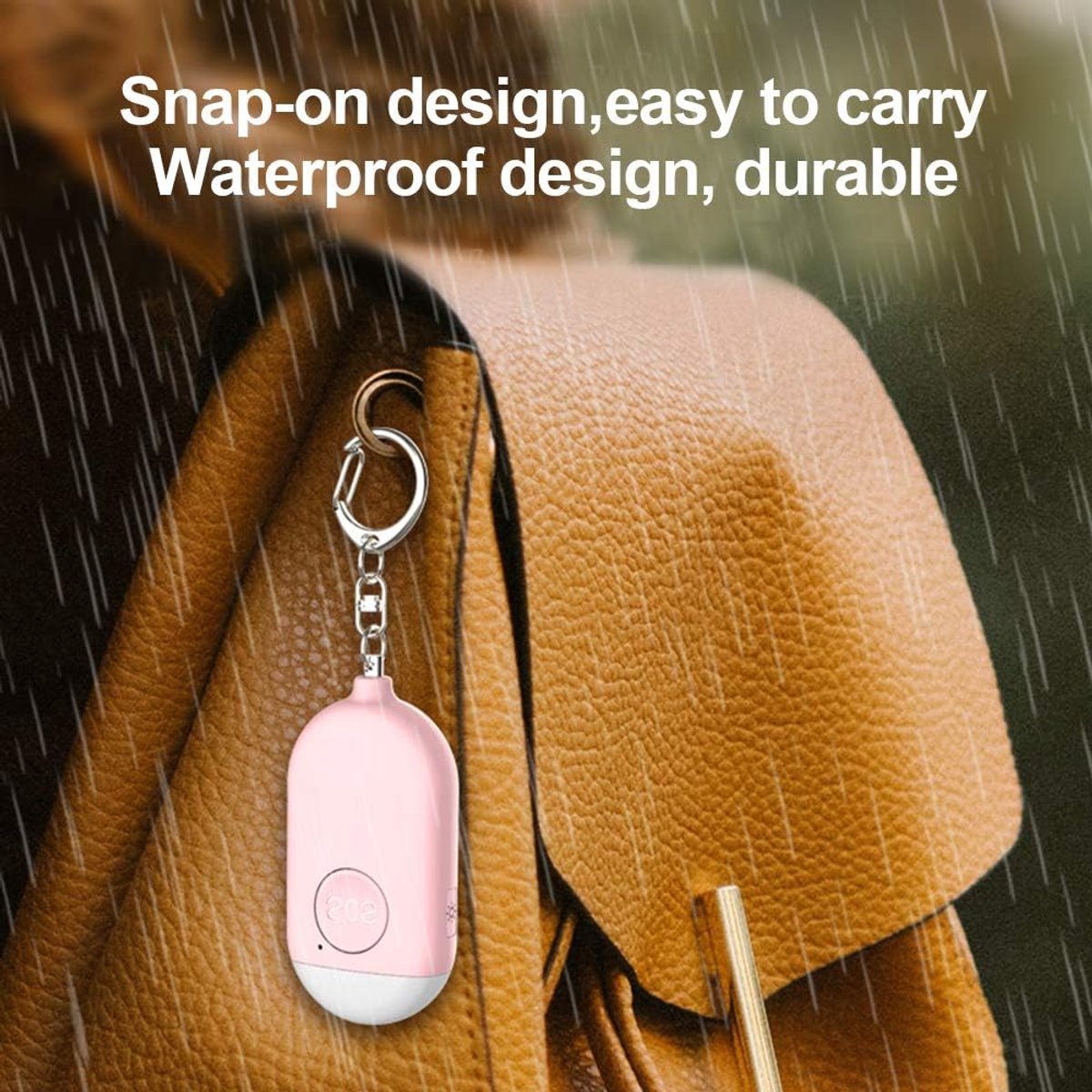Rechargeable Mini Personal Alarm Keychain