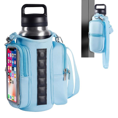 Magnetic Travel Water Bottle & Phone Safe Bag
