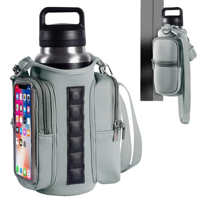 Magnetic Travel Water Bottle & Phone Safe Bag