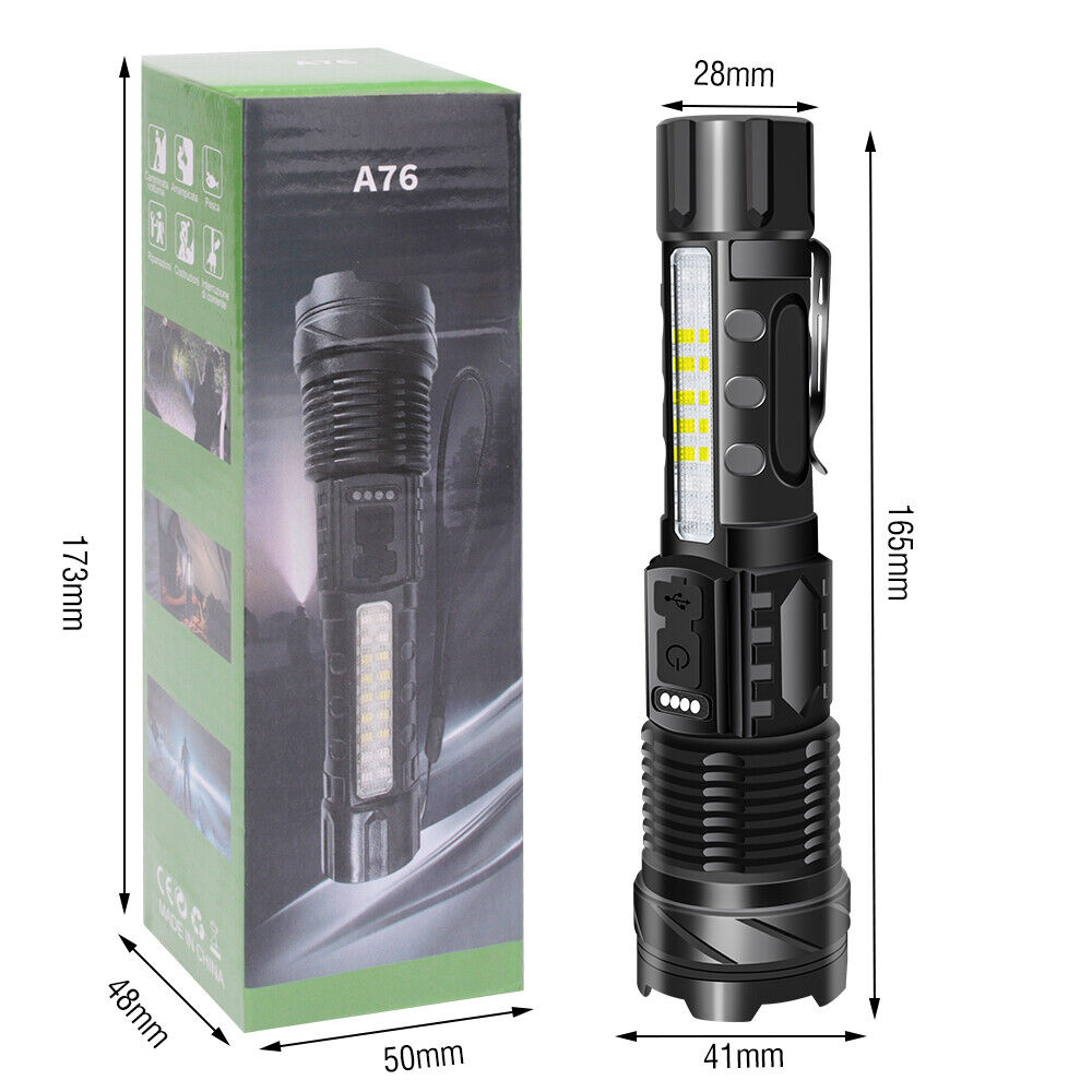 30W Super Bright Tactical Flashlight