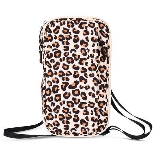 Leopard Print RFID Blocking Travel Wallet