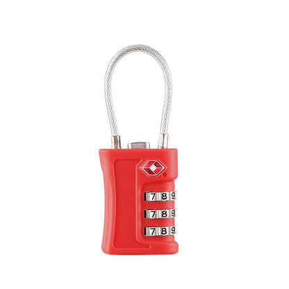 Red TSA-Approved Combination Padlock