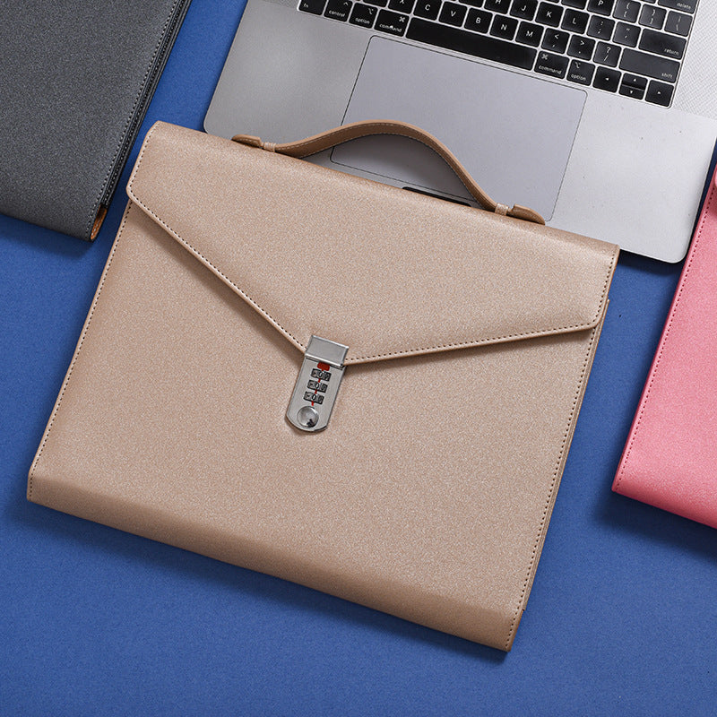 Champagne Anti-Theft Document Organizer
