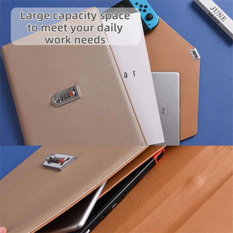 Champagne Anti-Theft Document Organizer