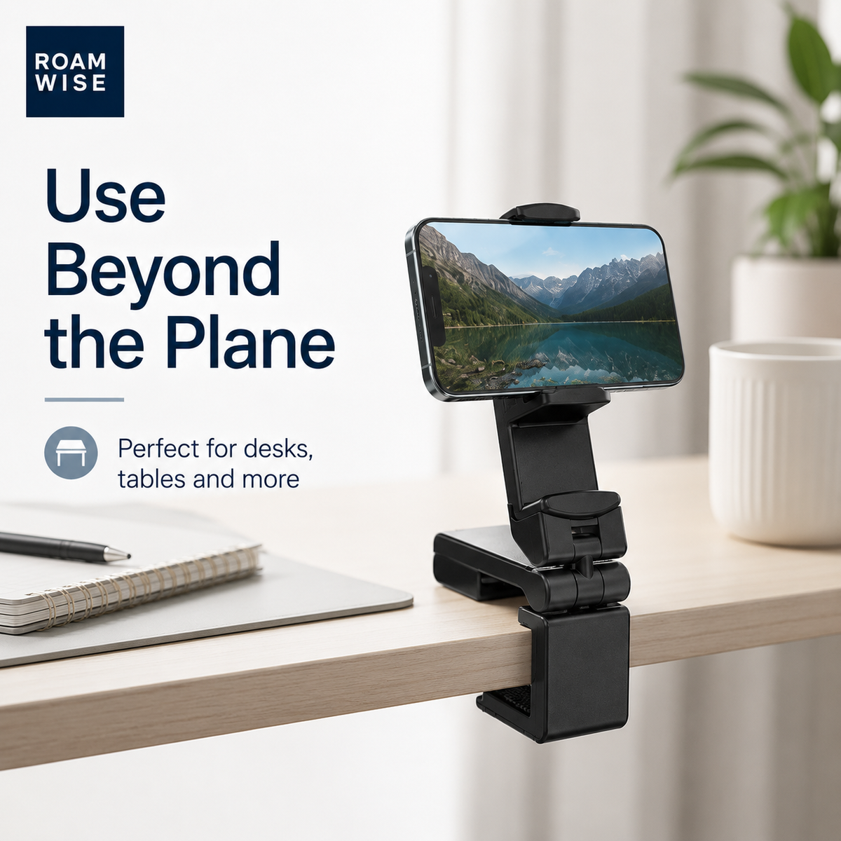 Plane Phone Holder – Adjustable & Foldable