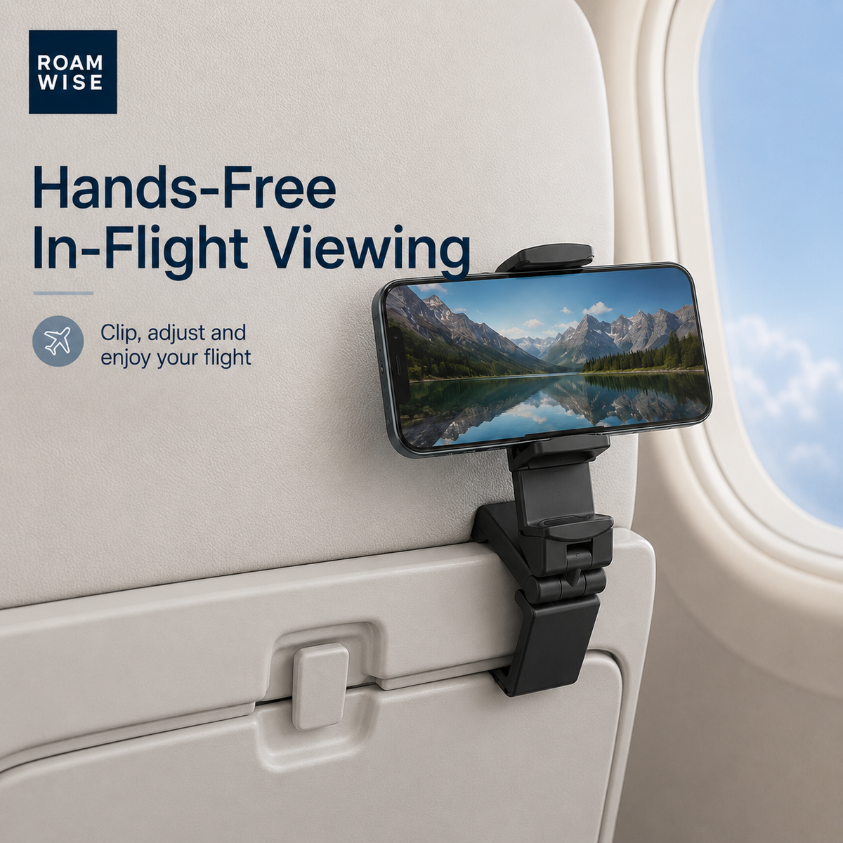 Plane Phone Holder – Adjustable & Foldable