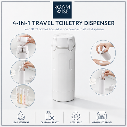 4 in 1 Travel Bottles Dispenser